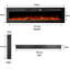 Eul 17 Stories Black Electric Fireplace with 5000 BTU-1098635545