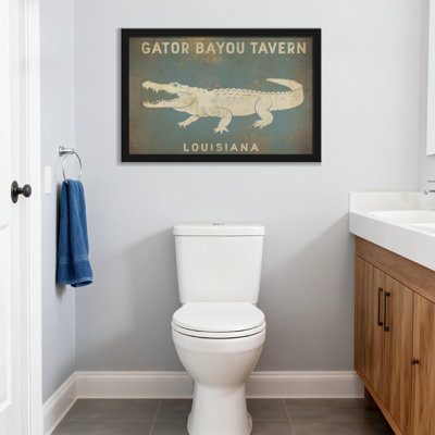 Animals Gator Bayou Tavern Louisiana Sign