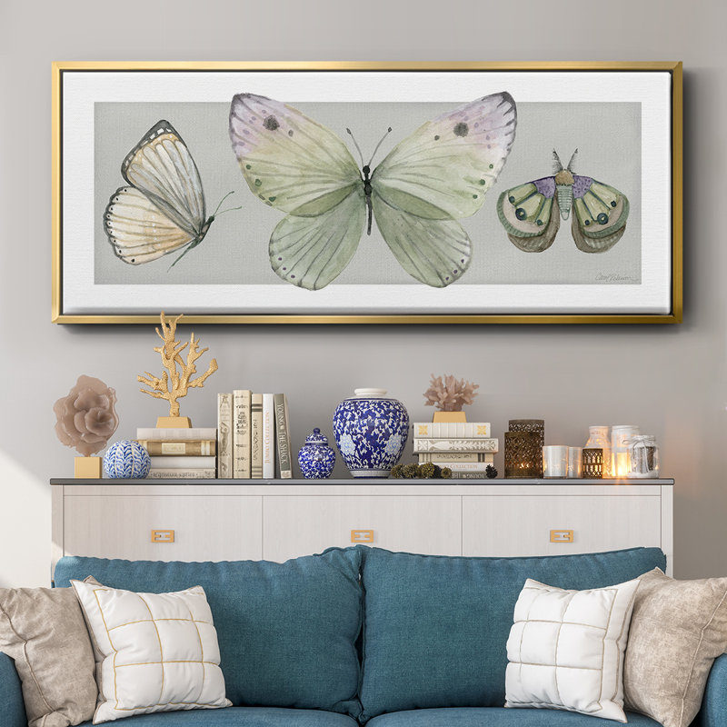 Pretty Insects II- Framed Canvas