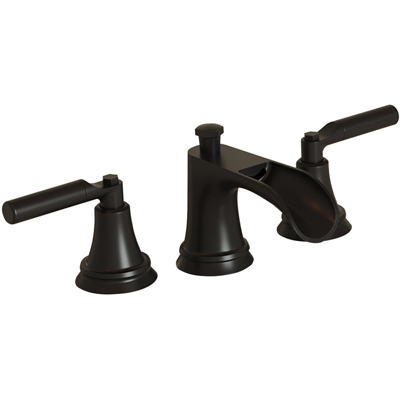 8 In. Widespread Double-Handle 3-Hole Waterfall Bathroom Faucet