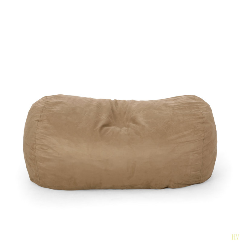 Pouf cylindrique en microfibre 6,5 pieds Potrero
