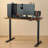 Walnut Rectangular Solid Wood Standing desk-78085961