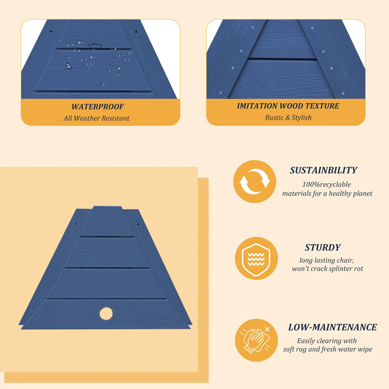Plateau de connexion pour ensemble de chaises Adirondack