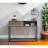 Versatile Rustic Writing Desk With Sturdy Construction And Practical Storage