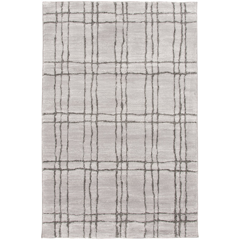 Orren Ellis Textures Vashinah Gray Area Rug, Rectangle 5' x 7'6"