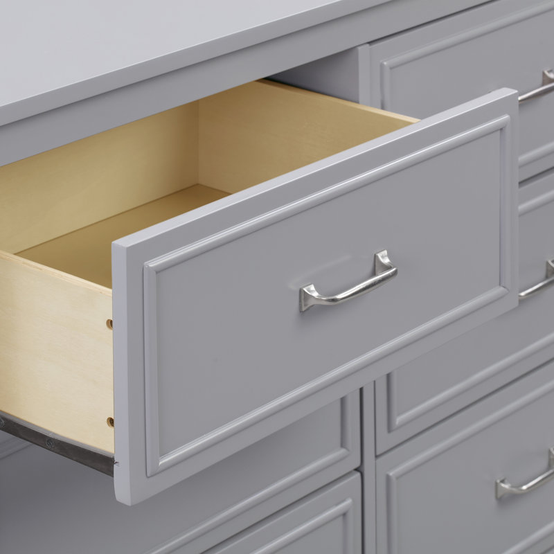 Commode double à 6 tiroirs Charlie, Gris