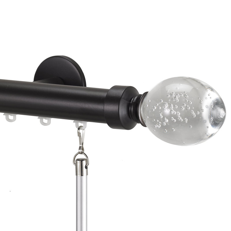 Tringle à rideaux simple 1,13 po Valmar, H 2,13 po x l 48 po x P 3,5 po, Marron