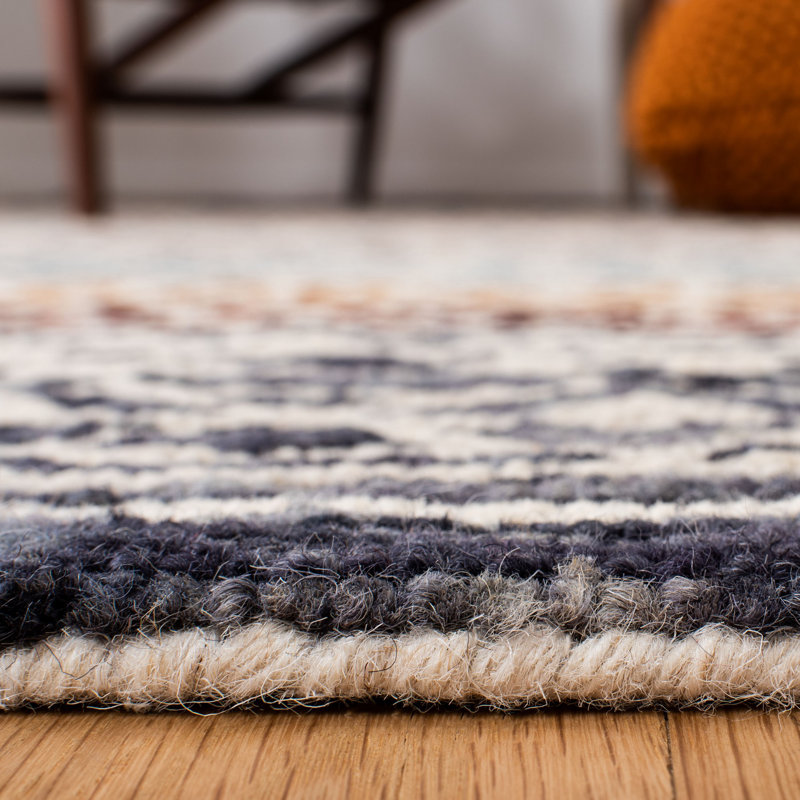 Tapis de style sud-ouest en laine / coton touffeté à la main Capri, Carré 3 pi