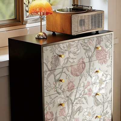 Salon 5 tiroirs Vintage Floral