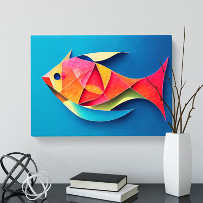Painted Fish Vol.6 - Wrapped Canvas Print