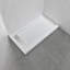 60” x 32” Acrylic Shower Pan Base with Glossy Finish & Stainless Steel Linear Drain Cover-99863937-111530890