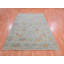 Tapis oriental rectangulaire gris en laine noué à la main 6 pi 0 po x 8 pi 10 po - MOA10275454