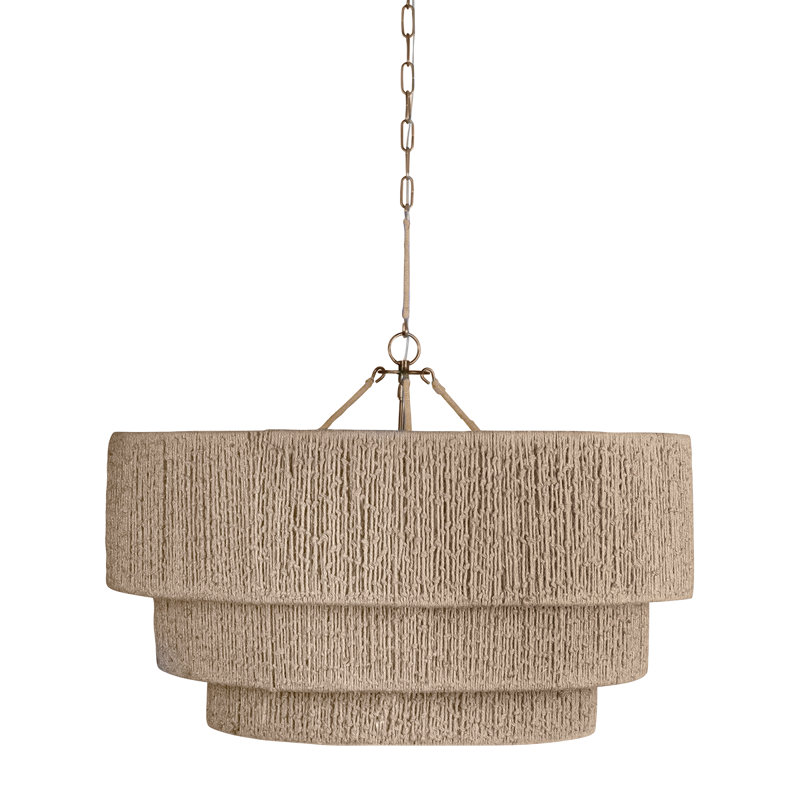 REZA Chandelier, 33.25" H x 34" W x 34" D