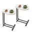 2-Pieces C-Shaped Side Tabl Sofa Tables-1528474583