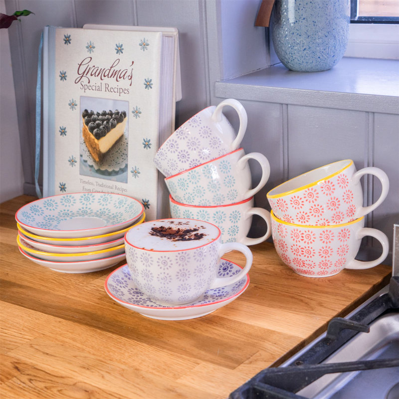 Porcelain Teacup and Saucer