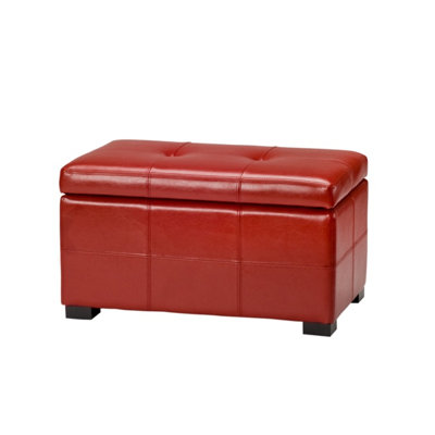Kamyra Faux Leather Ottoman