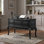 French Retro Style Black Five-drawer Writing Desk