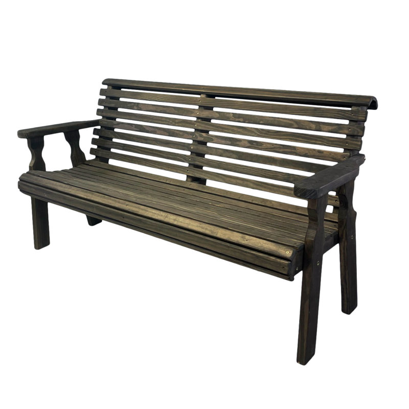 Banc de jardin Amish Casual, Teinture cèdre, H 34 po x l 62,75 po x P 27 po