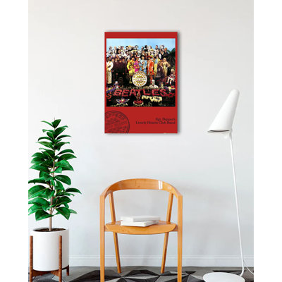 «ACHETER DE L'ART POUR MOINS» sous licence officielle «Beatles Sgt Pepper» (pochette d'albums), affiche d'art 24 x 36 po - reproduction décorative - papier affiche - prête à encadrer