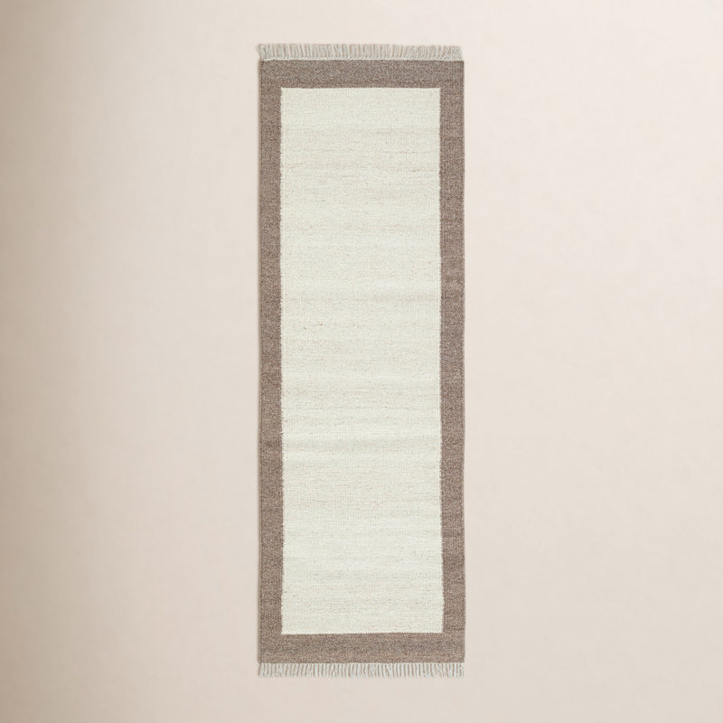 Tapis d'intérieur en laine Kaylee, Tapis de couloir 2 pi 6 po x 8 pi