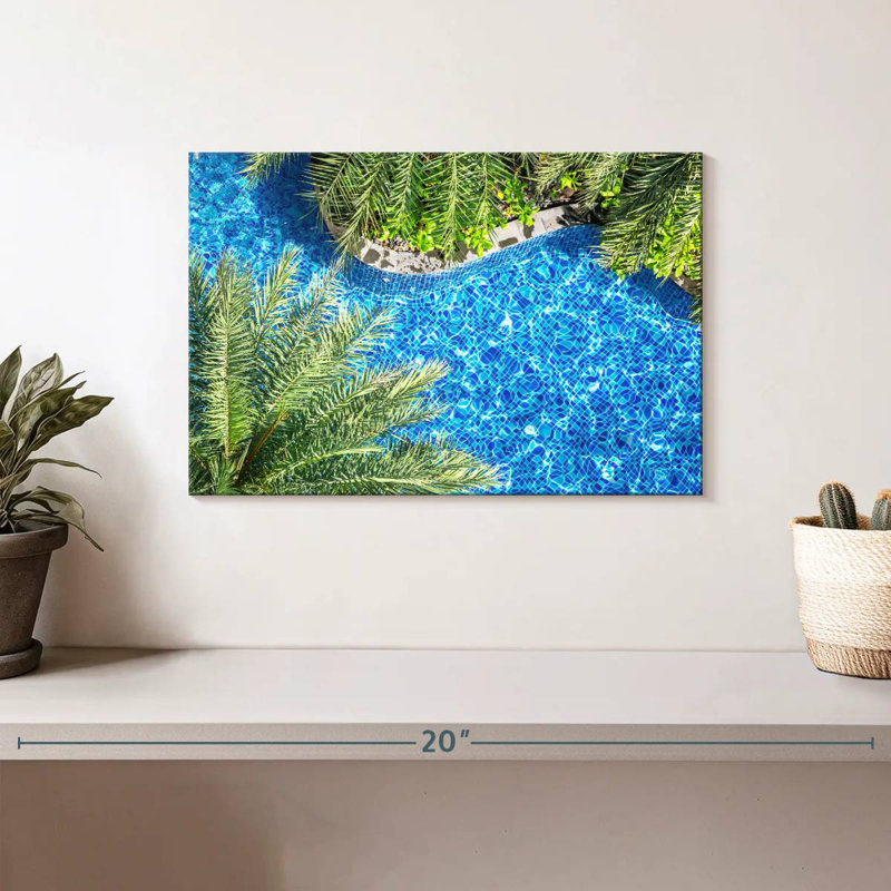 Poolside palm trees Sireci, H 8 po x l 12 po