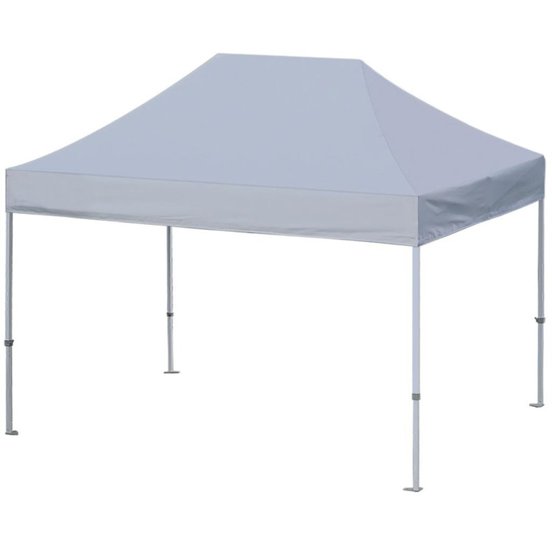 Amaziyah 96'' W x 96'' D Steel Pop-Up Canopy, Gray, 10ft x 15ft