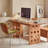 Cherry Wood Color Rectangular Solid Wood  desk-515279010