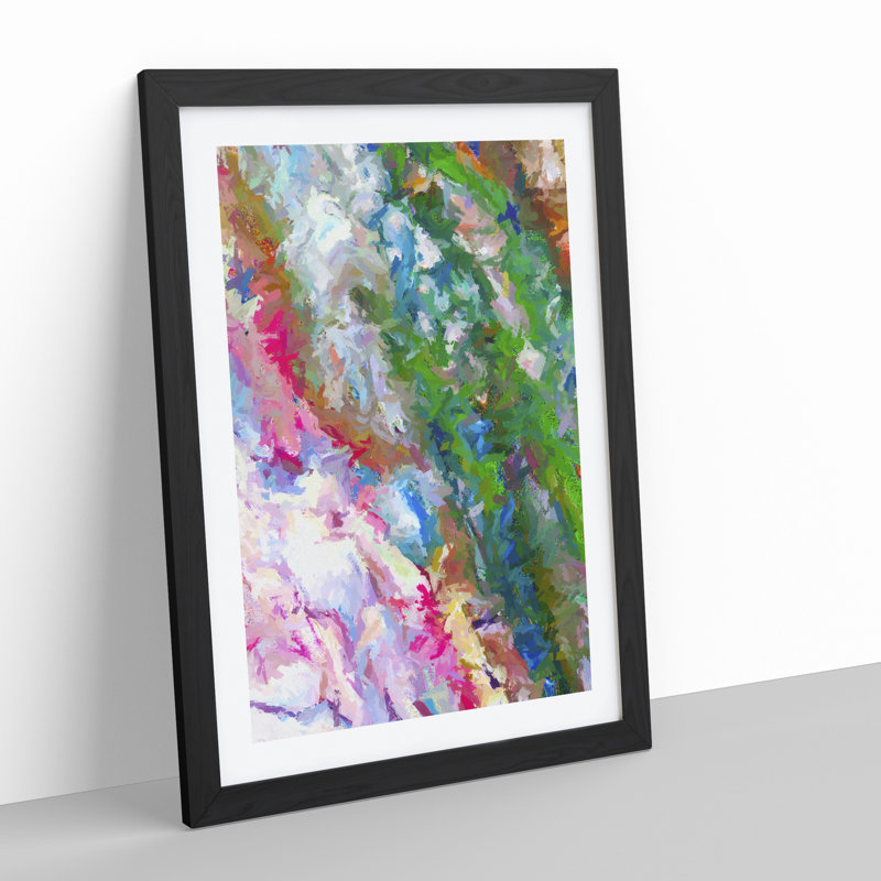 Loved by Hope Abstract - Framed Print, Black, 64cm H x 46cm W x 2cm D