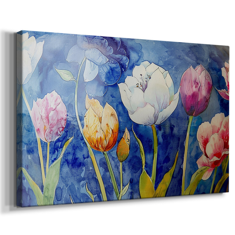 Série Floral-Lxxv -Galerie enveloppée Cavas, 12 x 18