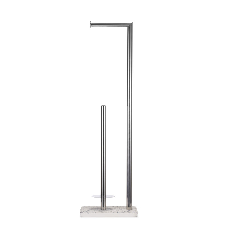 Blue Terrazzo Toilet Roll Holder