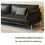 Causeuse-coussin standard en cuir véritable noir-1172569347