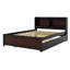 Cadres de lit double en bois Bonney avec lit gigogne et tiroirs de rangement-2119693219
