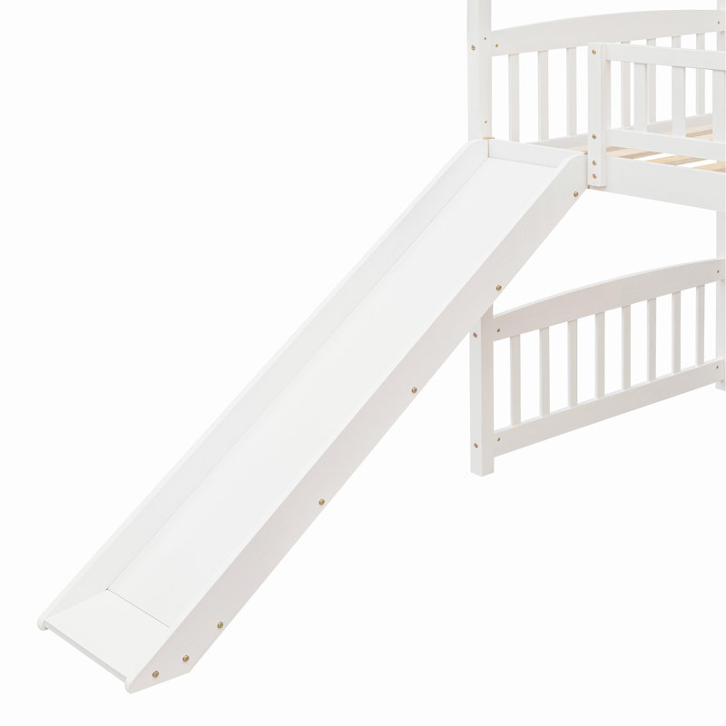 Leesport Kids Twin Loft Bed, White