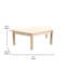 Table d'activité en bois de classe commerciale Bright Beginnings-86004645