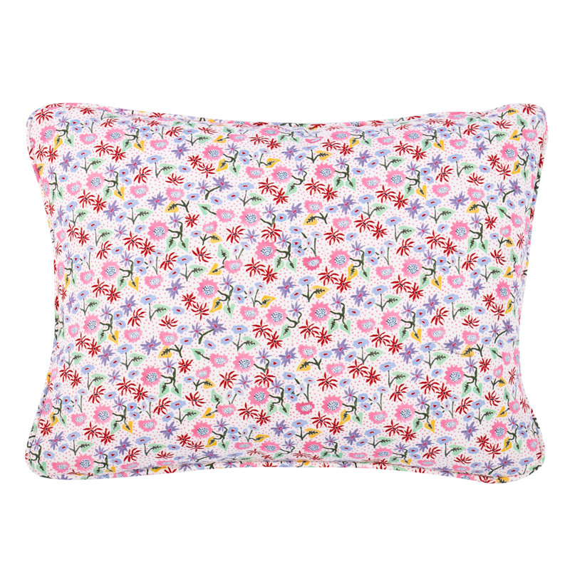 Calico Rectangular Pillow Cover & Insert, 12" x 18"