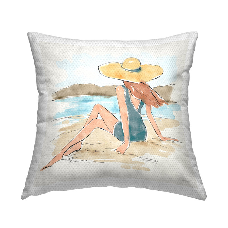 Coussin imprimé Summer Summer Beauty par Anne Tavoletti