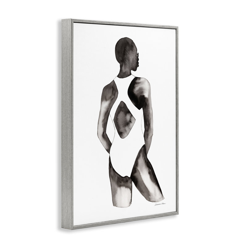 Giclée encadrée à la plage, conception de Simone Elum, H 30 po x l 20 po, Estampe numérique Farmhouse