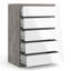 Parley 77cm W 5 - Drawer Chest of Drawers-537250261