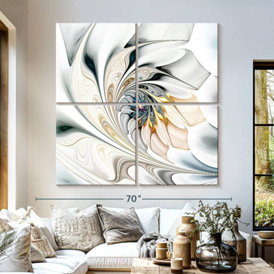 Abstract White Flower