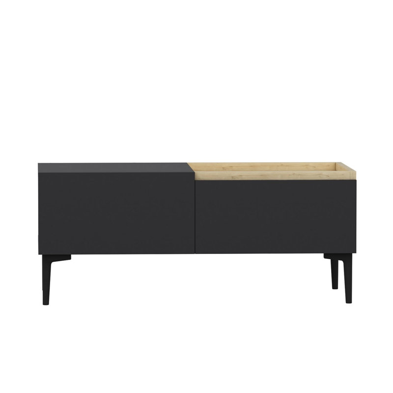Modern Coffee Table, Anthracite Color, 36.1 x 15.2 x 17.0 inches | 100% Melamine Coated Particle Board, Thickness: 0.7 inches | Stylish Design for Living Room, Durable & Easy to Clean, Perfect for Contemporary Spaces