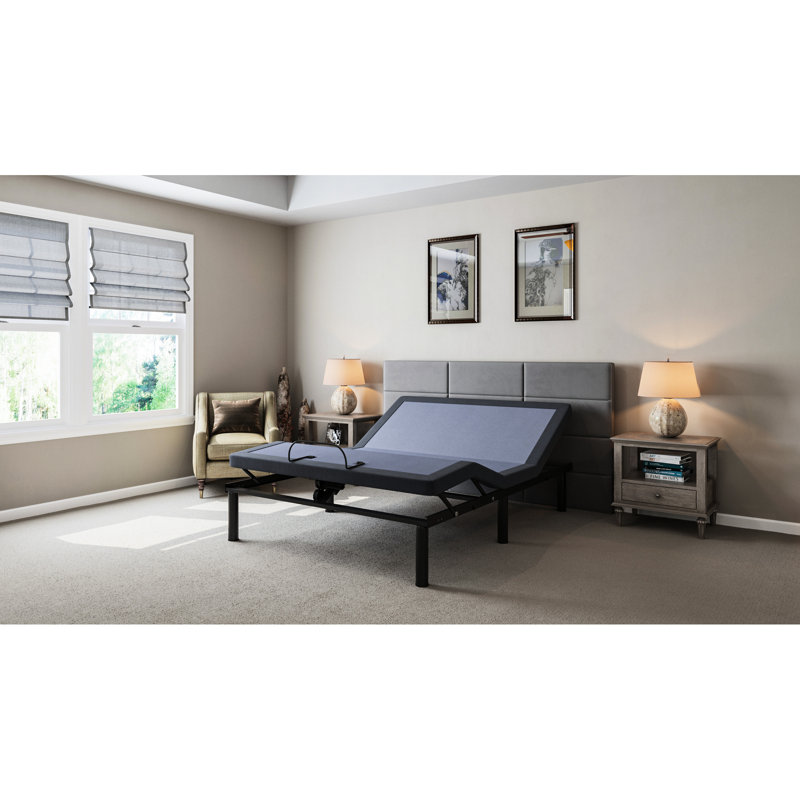 Base de lit ajustable Os2, tête de lit entièrement personnalisable, mémoire programmable, contrôle du repos confortable, 31 pieds