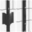 Fence with Post Segment Outdoor Barrier Garden Terrace Divider Boundary-1607264424-1607264425