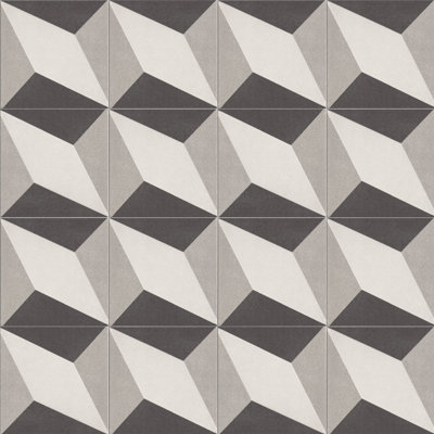 Twenties 4" x 4" Ceramic Patterned Wall & Floor Tile