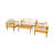 4-Piece Patio Furniture Set With Coffee Table, Deep Seating And Thick Cushions For Ultimate Comfort And Style, Ideal For Backyard, Porch, And Balcony.-1868396446