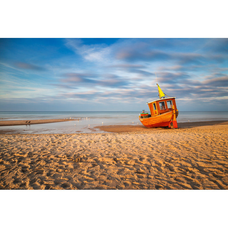 Fishing Boat On Usedom by Rpeters86 - Wrapped Canvas Print, 30cm H x 46cm W