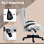 Fauteuil de bureau vibrant HOMcom-370732269-370732277