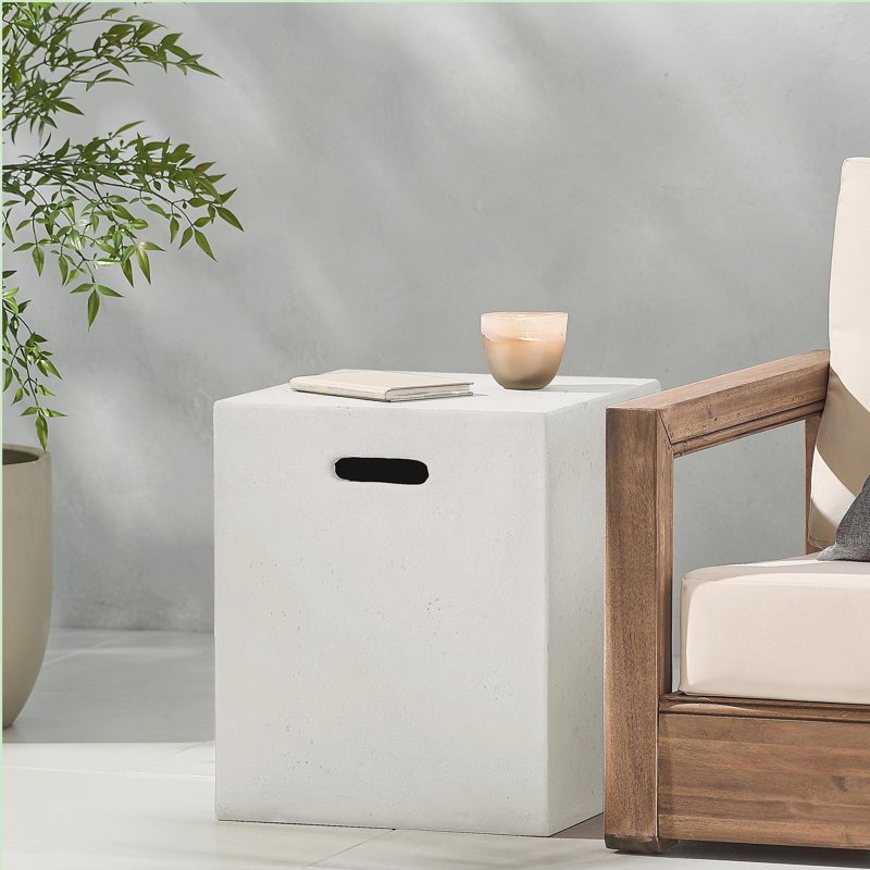 Porte-réservoir / table d'appoint 16 x 20 pouces MGO, blanc