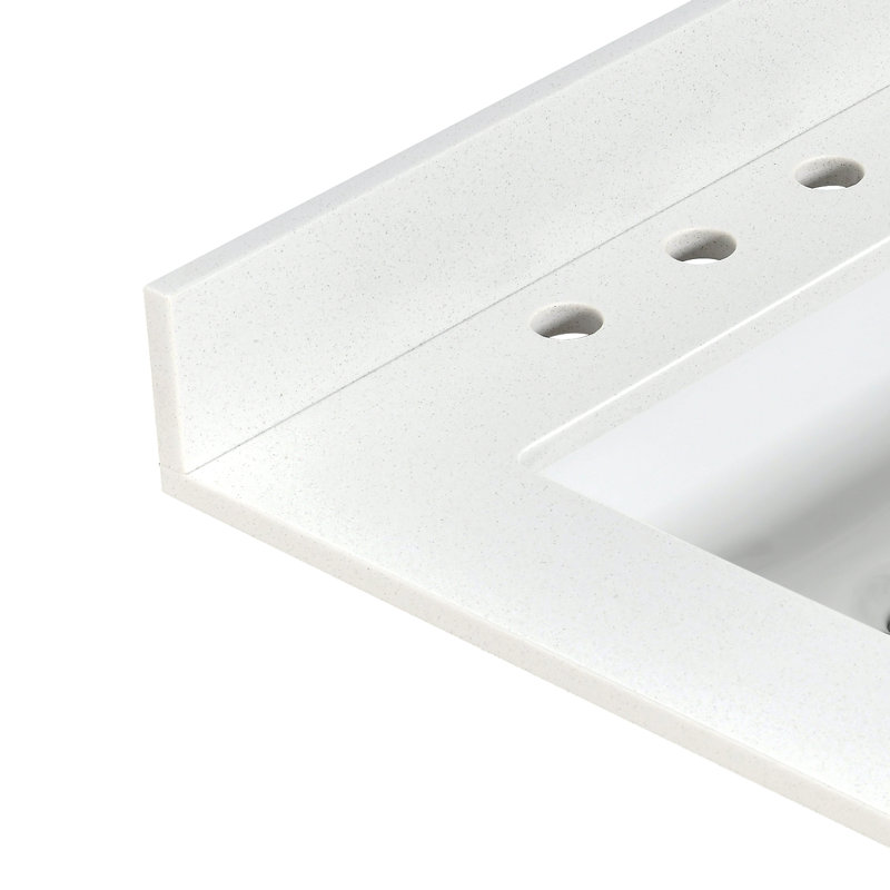 36'' Quartz Single Bathroom Vanity Top with Sink