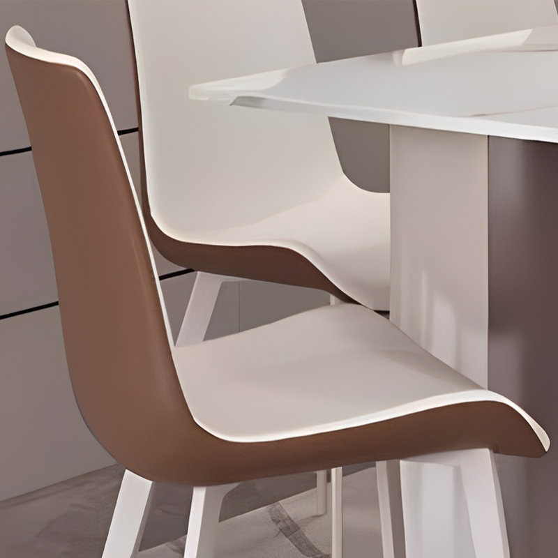 Modern simple rectangular dining table sets, 29.52"H x 62.99"L x 31.49"W