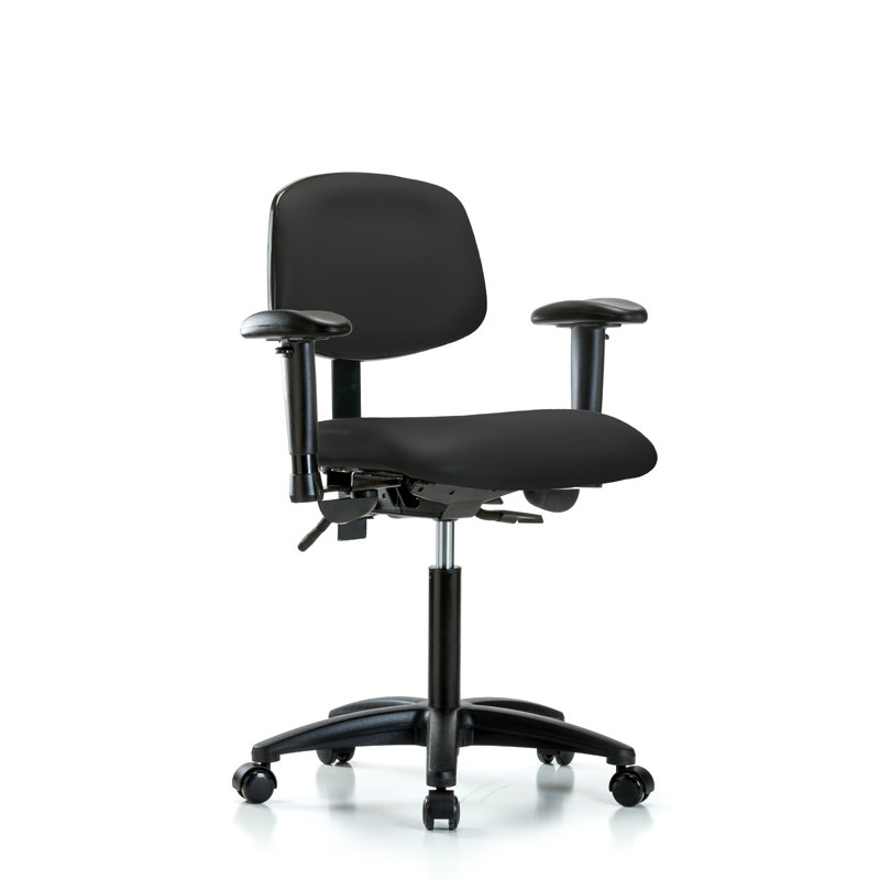 Timothy Task Chair, Black, Glides, Not Included